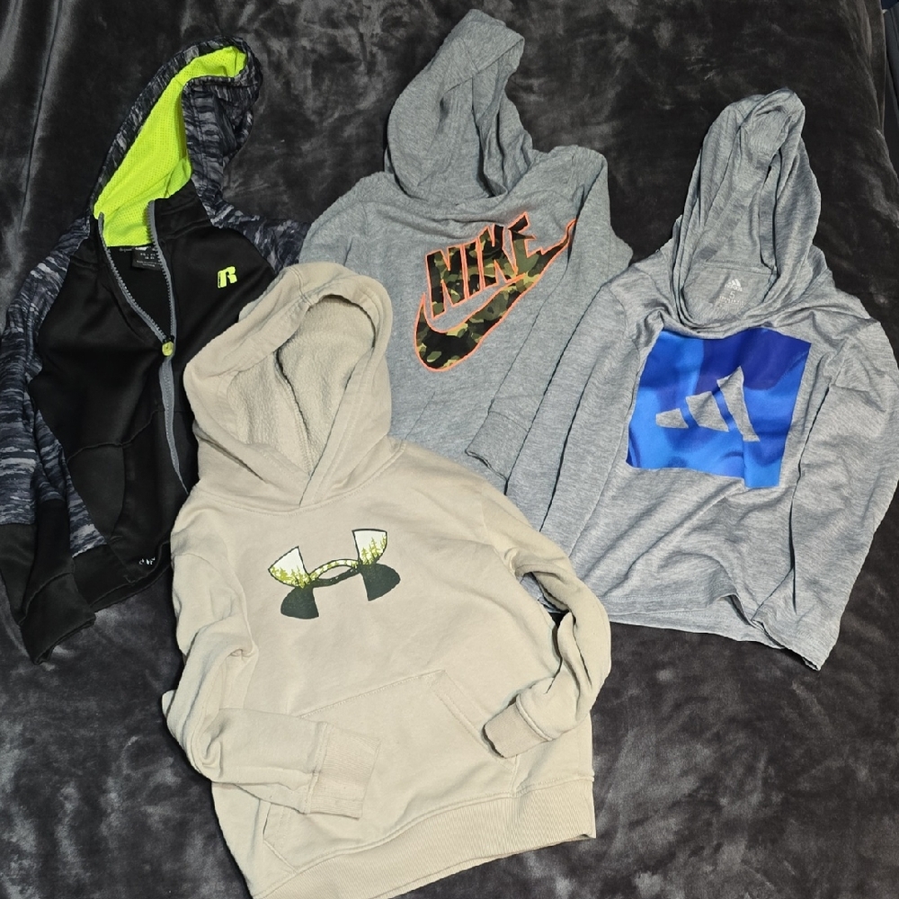 Under Armour Tan Hoodie with Black Logo